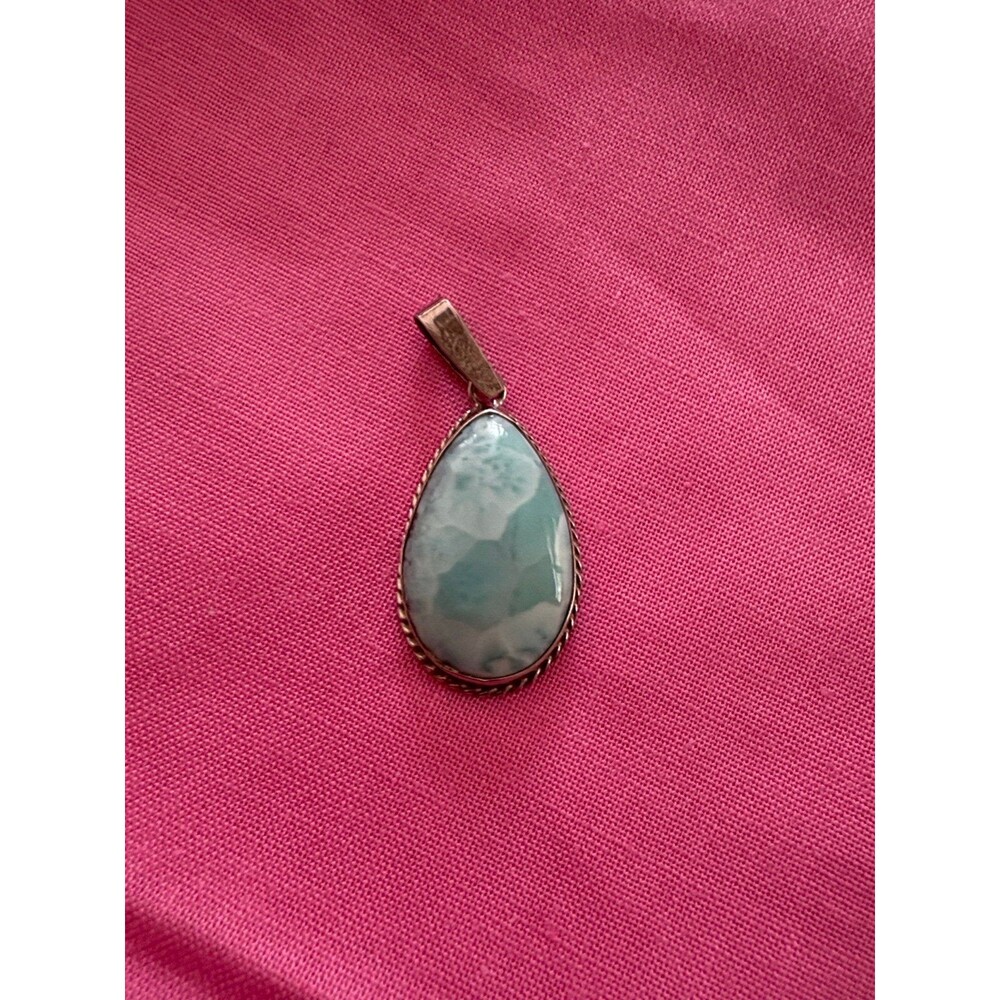 Vintage Larimar Pendant - Picture 5 of 8
